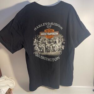 Harley Davidson Washington, DC Motorcycle American Graphic T-Shirt Men’s L